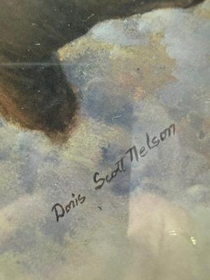 Doris Scott Nelson Horse & goal print