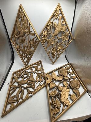 Burwood diamond wall plaque/4 piece