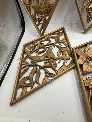 Burwood diamond wall plaque/4 piece