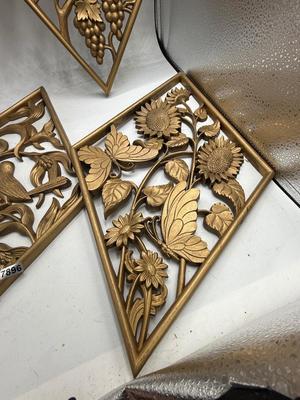 Burwood diamond wall plaque/4 piece