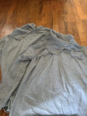 2 xl gray sweaters