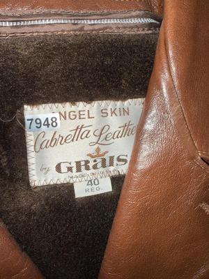 Size 40 leather coat