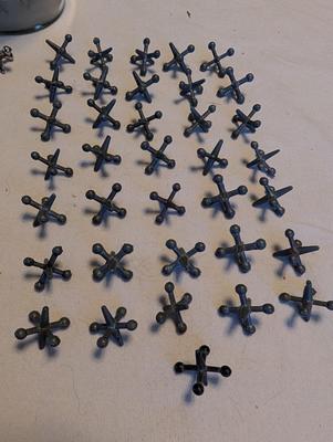 Old Jar with Jacks and Ball