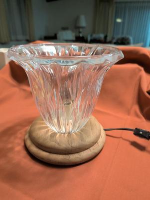 Clear Glass Table Top Light
