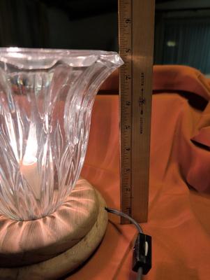 Clear Glass Table Top Light