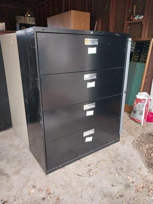 Sale Photo Thumbnail #21: MEASURES APPROX. 36X19X53 WITH SIDE BAR TO LOCK DRAWERS IN PLACE