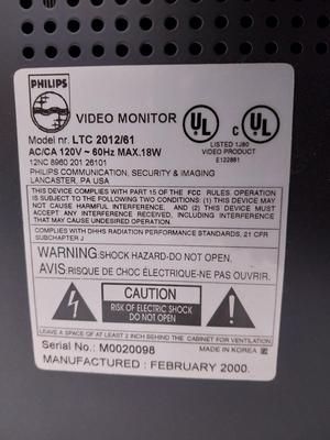 Sale Photo Thumbnail #161: VIDEO MONITOR 2012/61, 3M OVERHEAD, VISION CARD READER AND LANDLINE PHONE AND SCREEN