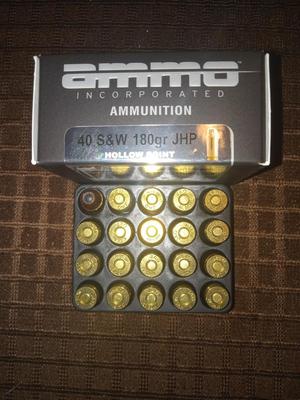 40 S&W 189 gr jhp hollow point