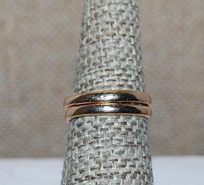 Size 7 Gold Tone No-Stones SNAKE RING (3.2g)