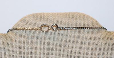 Very Large BLACK Bejeweled CROSS/PENDANT (4" x 2¾") with SNAP HOLDER on a Silver Tone Necklace Chain 17" L