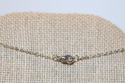 Faux White Single Pearl Cradle Style Setting PENDANT (1" x ½") with Sparkle Accent Stones on a Silver Tone Necklace Chain...