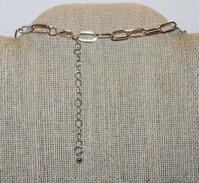 Classic Long-Link Silver Tone NECKLACE with Lobster Clasp 17" L