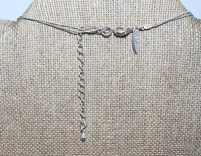 Marked "NY" - WRAP-AROUND Double Strand Silver Tone NECKLACE with Orange, Amber, Silver, Brown & Tiger Beads and Lobster...