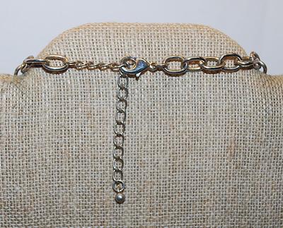 Vintage-Style Large Silver Tone METAL CRESCENTS NECKLACE with Silver Tone Necklace Chain and Lobster Clasp 22" L
