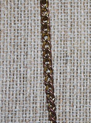 Two-Tone Dark "Brass" Style Chain with Lobster Clasp 22" L