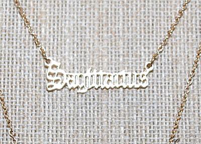 Collection of 2 ZODIAC SIGN "SAGITTARIUS" NECKLACES -1 with the Word and the other the Constellation-both in Gold Tone and...