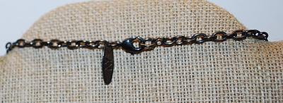 "Pearls & Bangles" NECKLACE Marked "NY" with 4 Faux Pearls and Dangle Accents with a Lobster Clasp 30" L