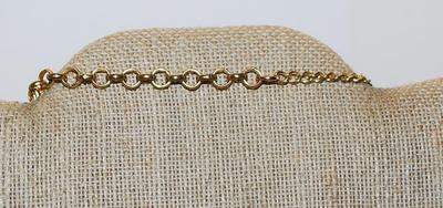 Gold, Silver & Black Colored "Lots of Chains" NECKLACE with Black Prism Bead Accents and Lobster Clasp 24" L