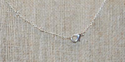 White & Black Spheres PENDANTS (1" + ¾") on a Silver Tone Necklace Chain 17" L