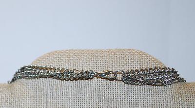 Acrylic White & Clear ROSE FLOWERS NECKLACE with Pink Bead Accents and Lobster Clasp 30" L