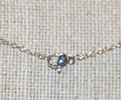 Diamond Style Starburst PENDANT (¾" Diam.) on a Silver Tone Necklace Chain 17" L