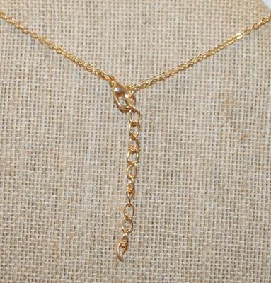 7 Dainty "Gold" Stars Necklace 14" L