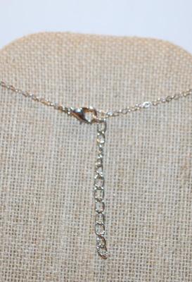 "Spikey" Sun PENDANT (1" Diameter) with a Round Beige Opaque Stone on a Silver Tone Necklace Chain 18" L