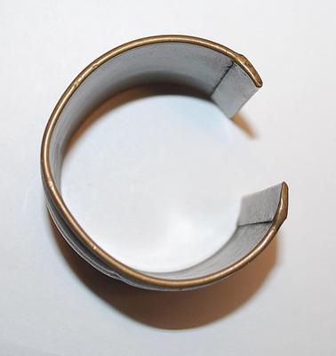 VINTAGE "BRASS-STYLE" CUFF BRACELET (2" Opening x 2") with Graphic Designs