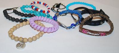 Collection of 11 Assorted BRACELETS (-2½"+ Opening) Including Eyeball Style
