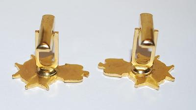 "LIBERTAS ET PATRIA" CUFFLINKS - Liberty & Country -SAR, Sons of the American Revolution - PAT.2920363