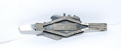 Vintage Silver Colored "FRONT LOADER TRACTOR TIE CLASP (2¼" L)