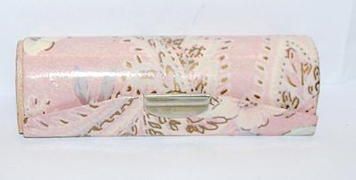 Vintage "HASI HATO" Lipstick Holder (3½" x 1" x 1") with Snap Closure