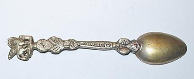 Vintage Silver Tone Collectible SPOON (3¾" x ¾") - Brand Unknown
