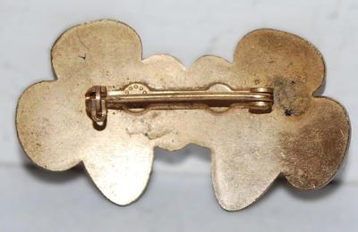 Interesting '"LANGUAGE" BROOCH (1¾" x ¾") Showing 14 Translation Languages for "BE PREPARED" &...