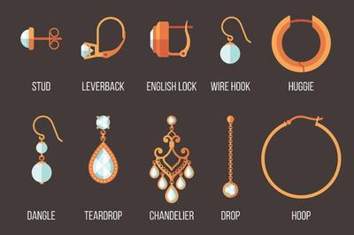 EXAMPLES OF EARRING CLASPS