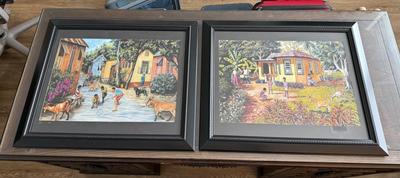 Caribbean Street scene print set