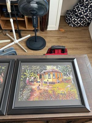Caribbean Street scene print set