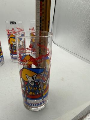 Bud Light Spuds McKenzie glasses