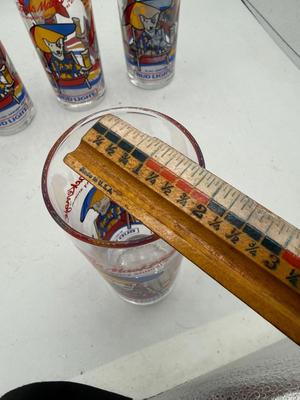Bud Light Spuds McKenzie glasses