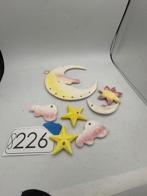 Moon & stars wind chime