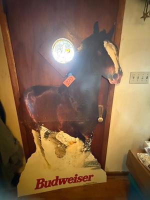 Budweiser Clydesdale cardboard cutout