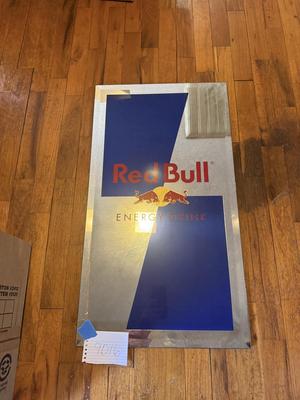 Red Bull mirror sign