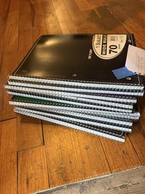 Spiral notebooks-new