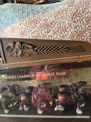 Budweiser Clydesdale sign