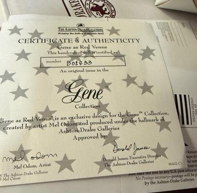 Lot of 2 Gene Ashton Drake Dolls NEW NRFB - Pin Up & Red Venus