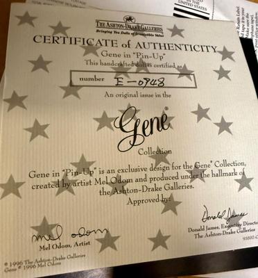 Lot of 2 Gene Ashton Drake Dolls NEW NRFB - Pin Up & Red Venus