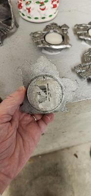 Christmas Pewter, Santabear Snowglobe and a neat basket