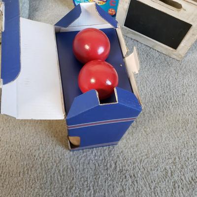 LOT 14: Assortment of Children's Room Storage, Games, Crafts & More