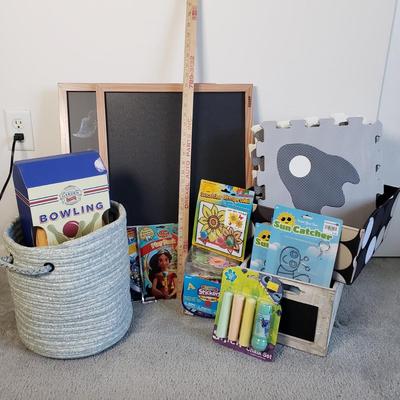 LOT 14: Assortment of Children's Room Storage, Games, Crafts & More