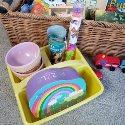 LOT 15F: Huge Assortment of Kids Books, Toys, Crafts & More